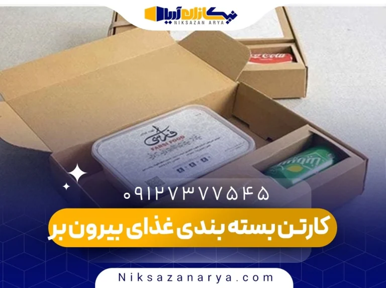 کارتن بسته بندی غذای بیرون بر