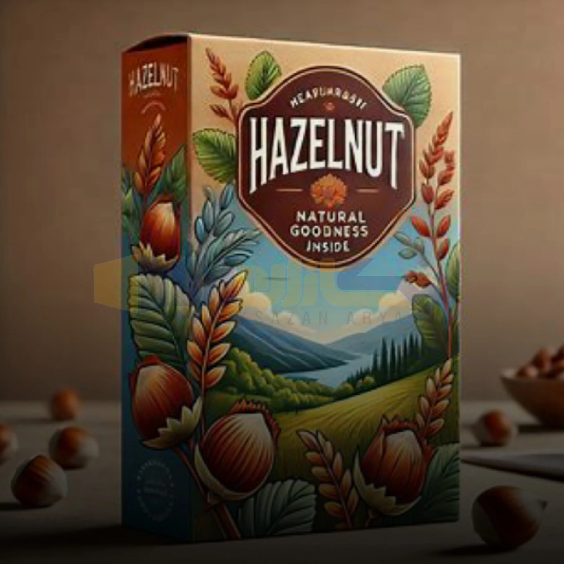جعبه مقوایی بسته بندی فندق