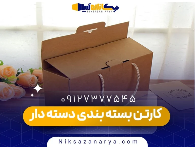 کارتن بسته بندی دسته دار