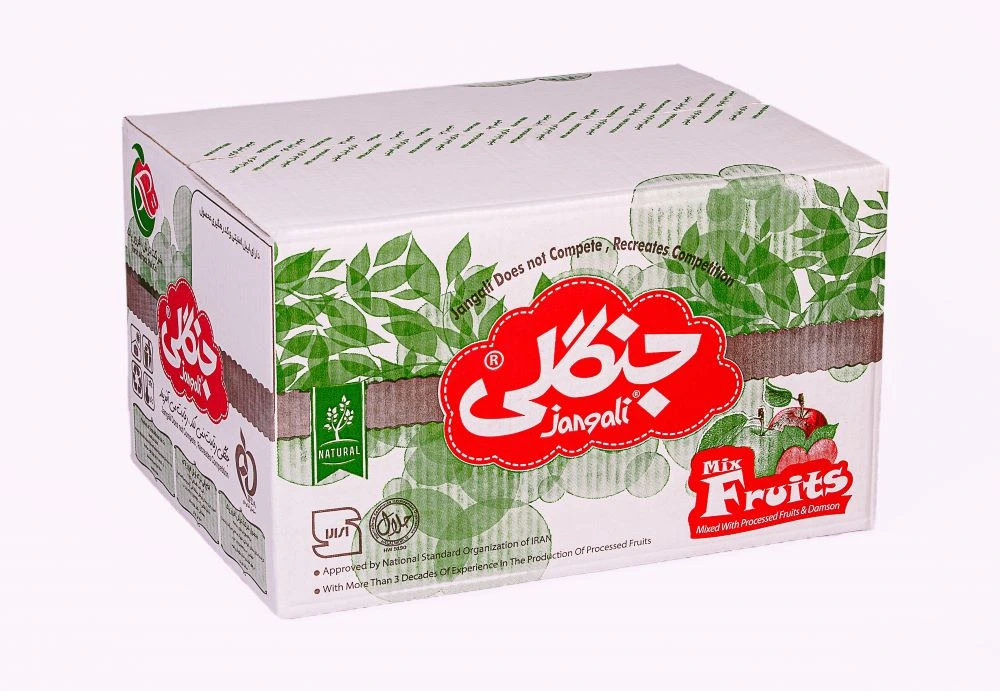 کارتن بسته بندی لواشک جنگلی در نیکسازان آریا