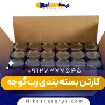کارتن بسته بندی رب گوجه