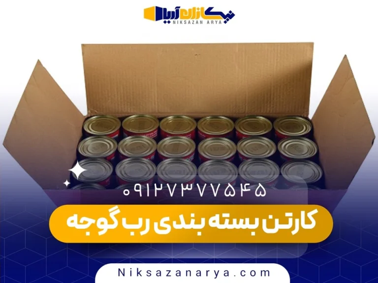 کارتن بسته بندی رب گوجه