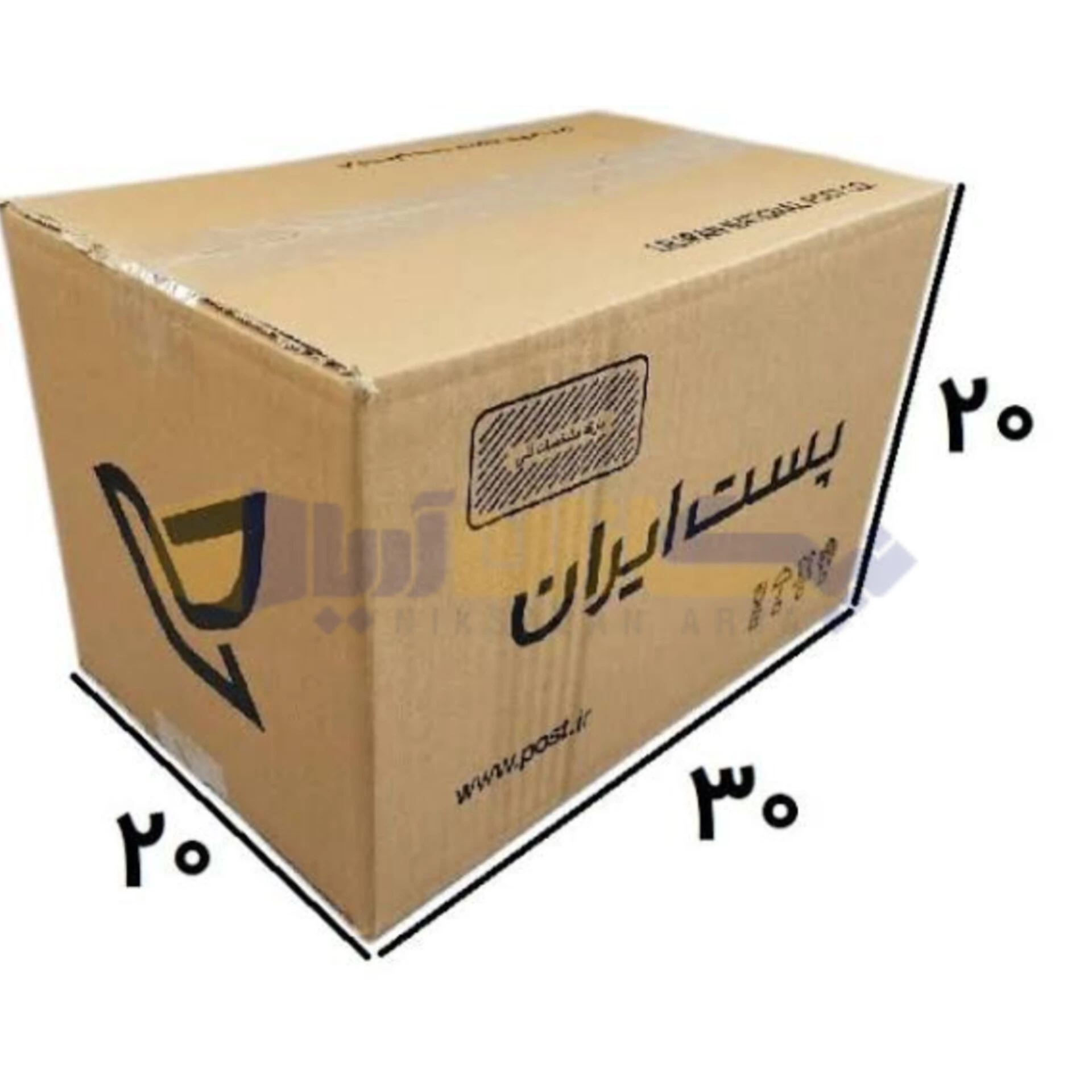 کارتن پستی سایز چهار سه لایه