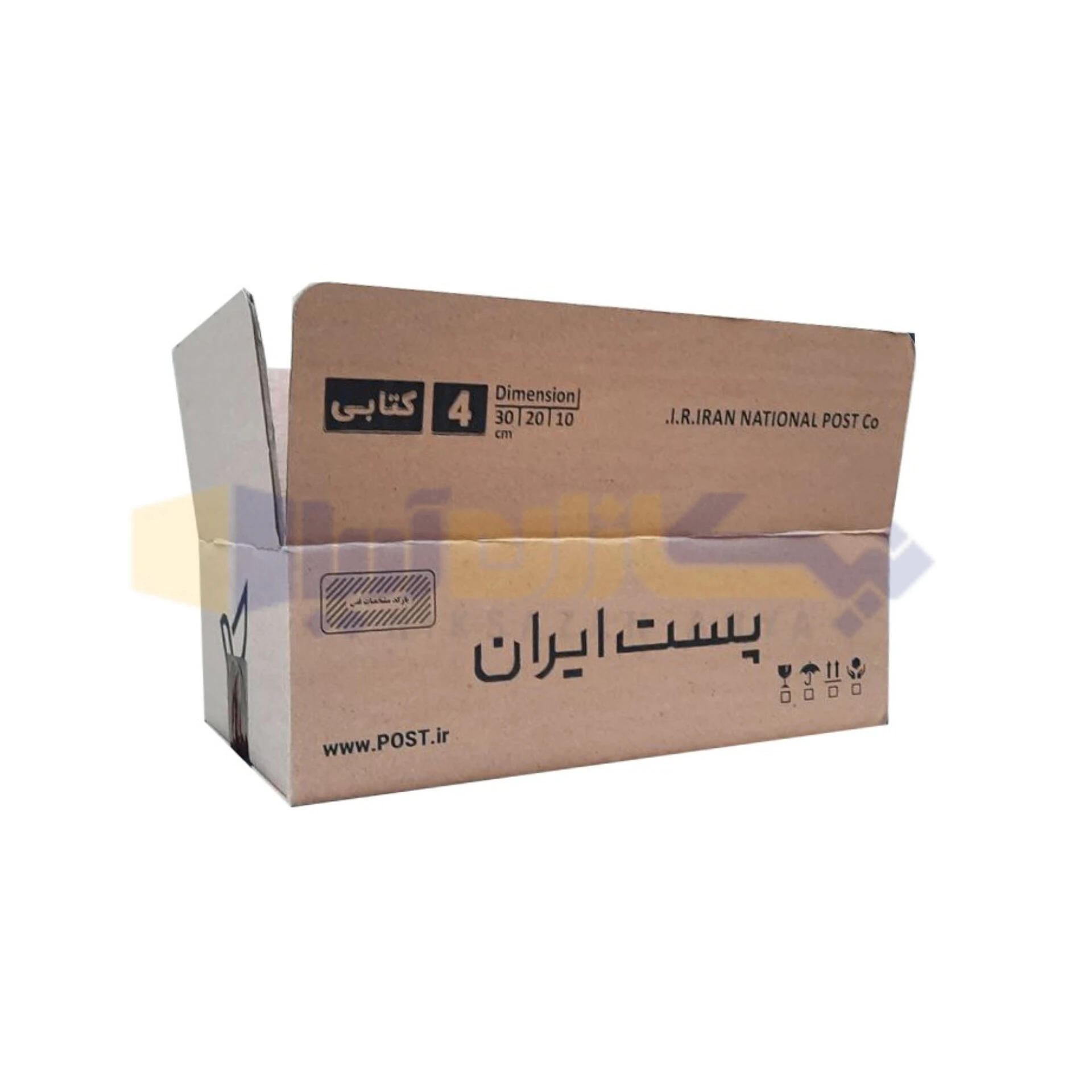قیت کارتن پستی سه لایه سایز 4