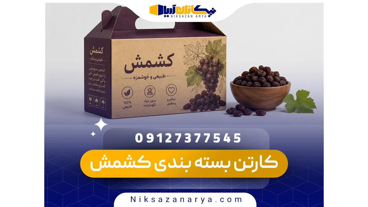 کارتن بسته بندی کشمش